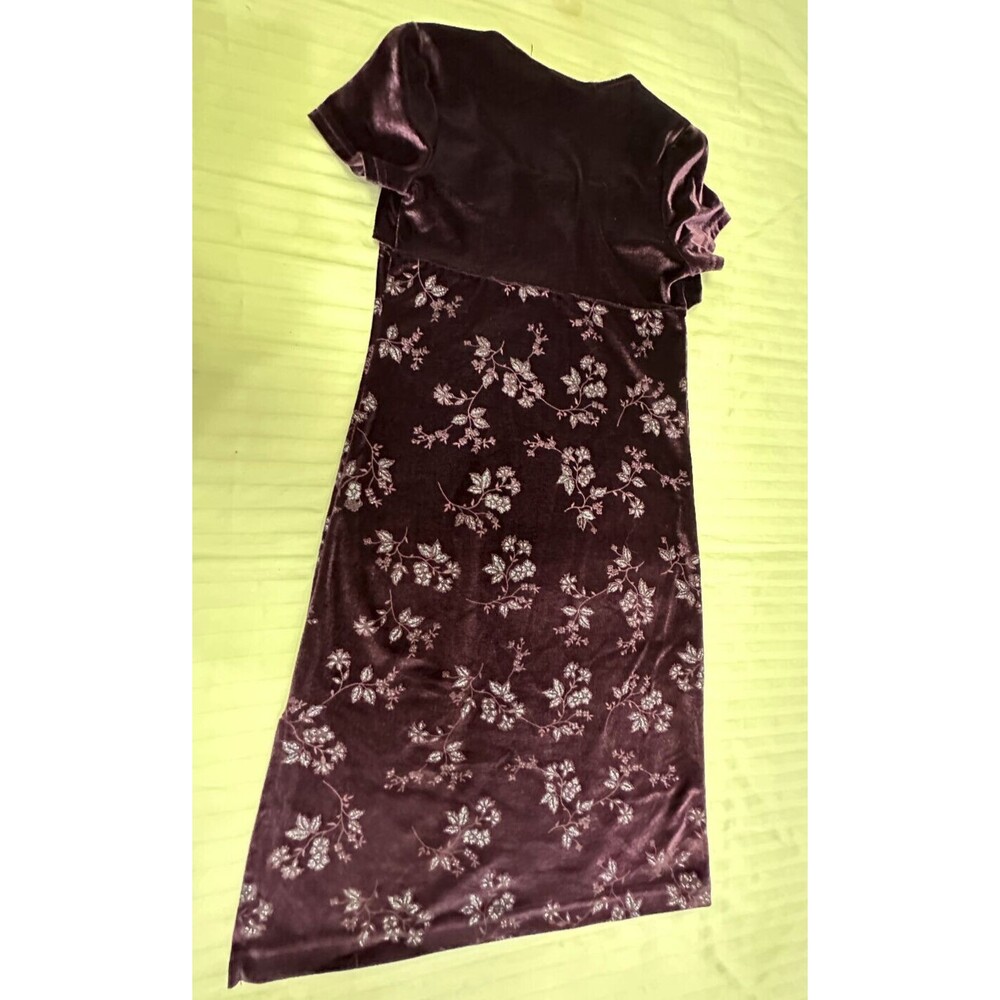EXPRESSIONS GIRLS VELOUR DRESS SIZE 7 - Picture 4 of 4